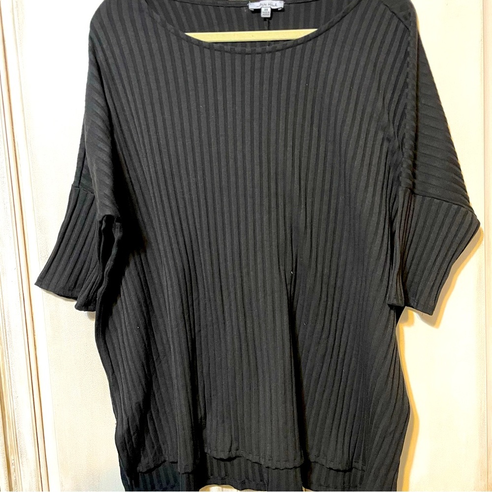 White Birch Top with 3/4 sleeves in 3X